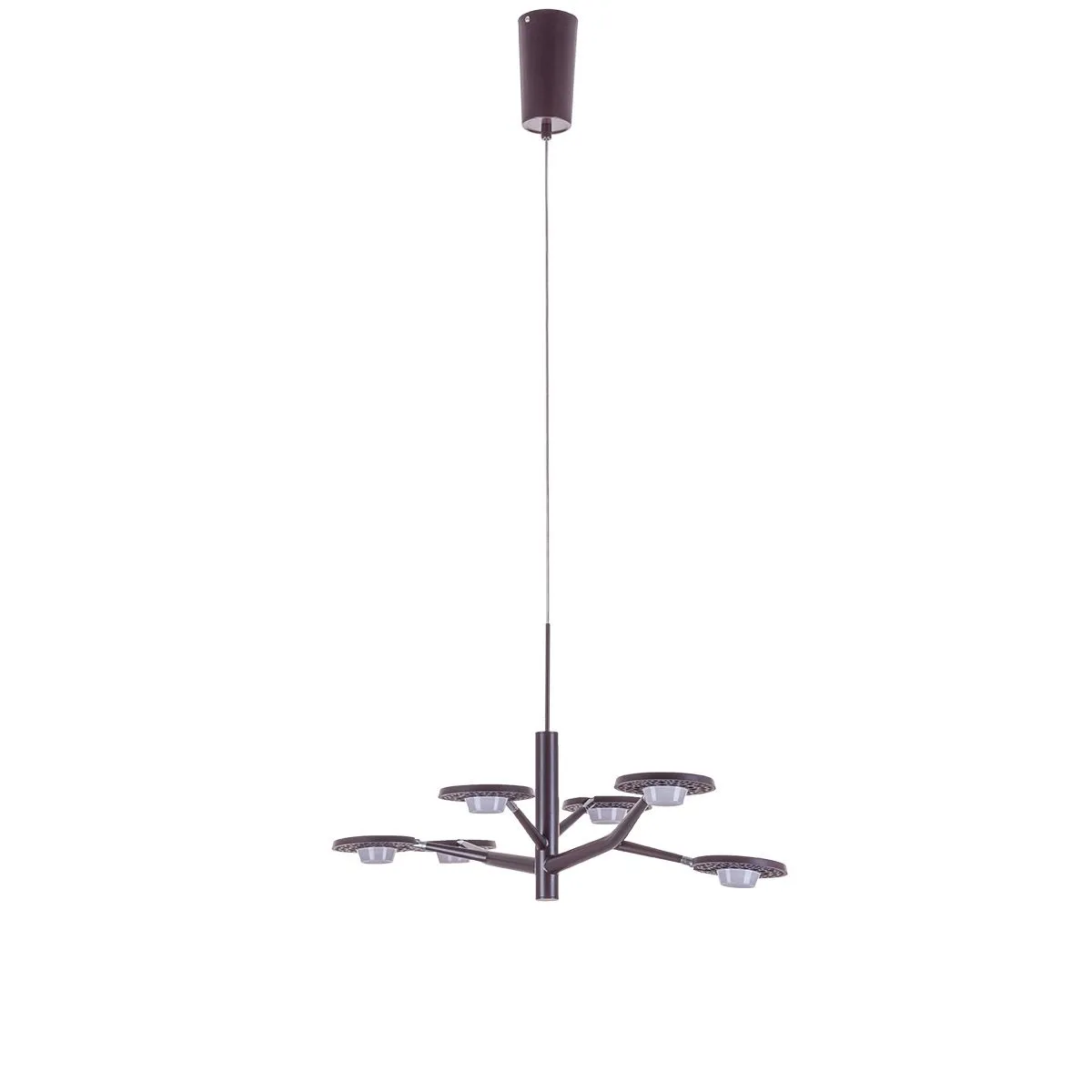 Kresyda, nowoczesna lampa wisząca, brązowa, LED, 3000K, AD16014-6B DARK COFFEE